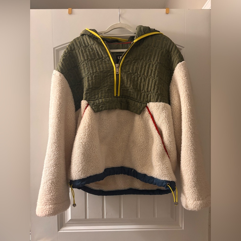 UGG Unisex Olive and Cream Puffer Jacket